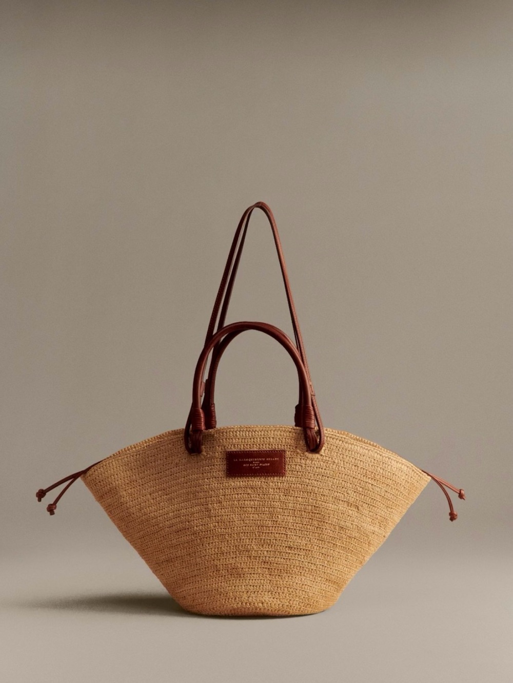 Sezane Justine Basket Bag Natural Raffia - Size TU - Picture 7 of 7